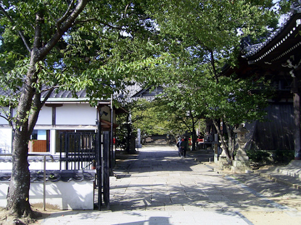 （写真３）紀三井寺の境内・本堂方向